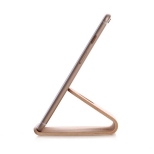 Universele telefoonstandaard van walnoothout